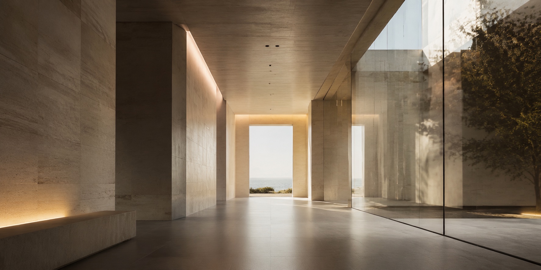 A quiet architectural interior shaped by light, material, and invisible design decisions